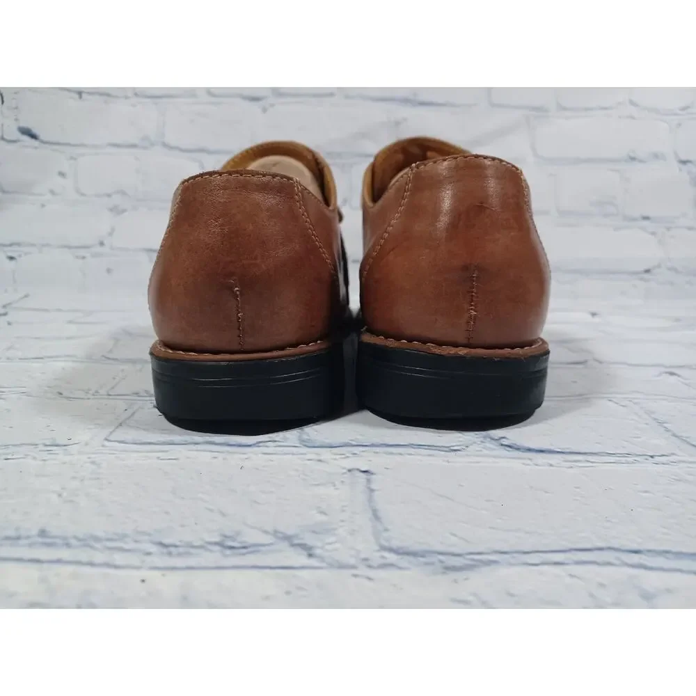 SANDRO MASCOLONI Shoes Mens 11.5‎ D Brown Leather Dress Cap Toe 17305